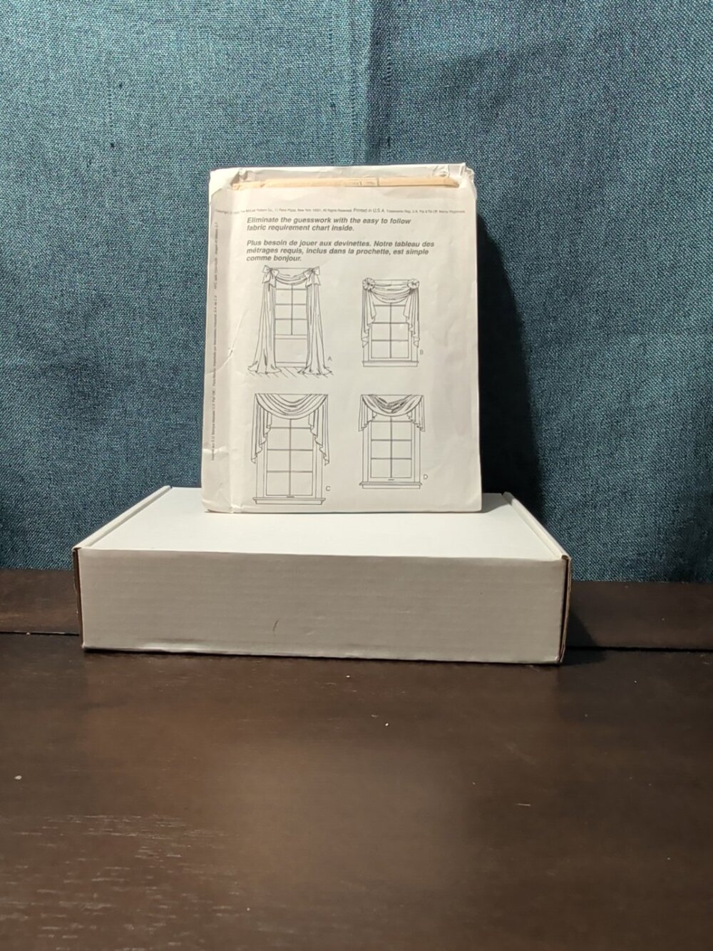 Vintage 1995 McCalls 8078 Home Dec In A Sec Window Treatment Swag Valance UNCUT - Picture 4 of 16